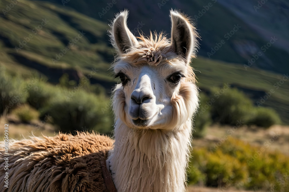 Obraz premium a beautiful llama
