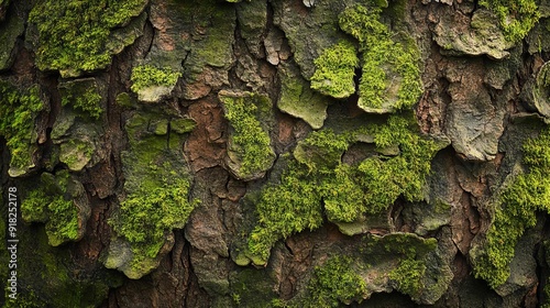 an old tree in a forest covered with moss