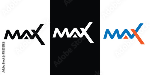 TYPOGRAPHY LETTERING LOGO BRAND IDENTITY WITH SPECIAL CHARECTER X BRAND MAX