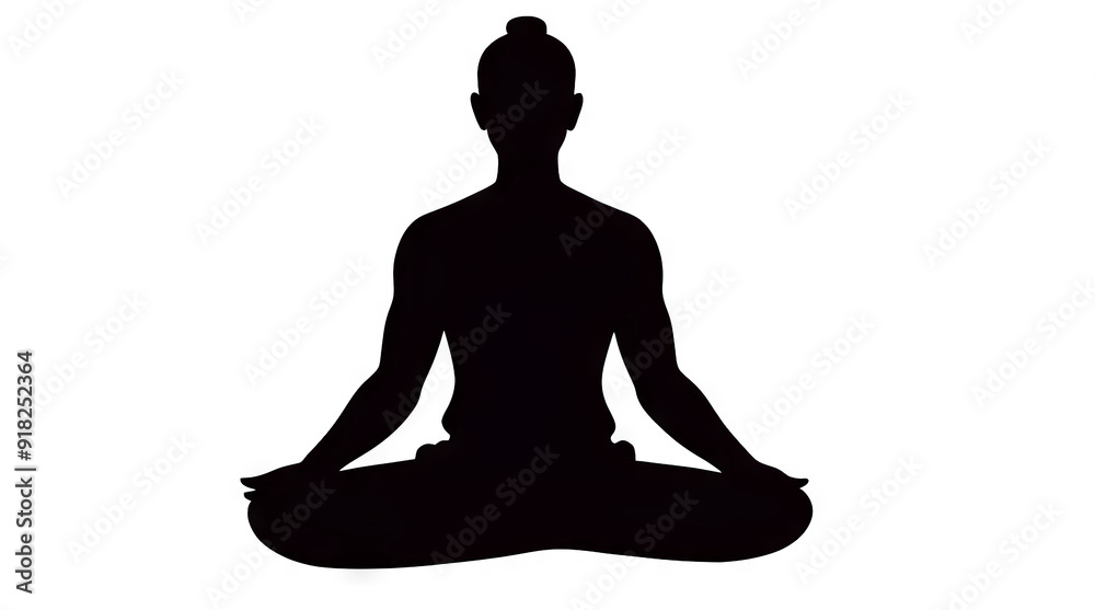 meditation vector silhouette logo meditation vector silhouette logo
