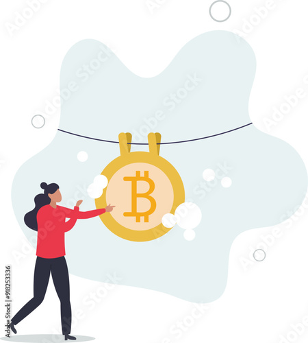 financial crime or criminal ransom pay concept.flat design with people.