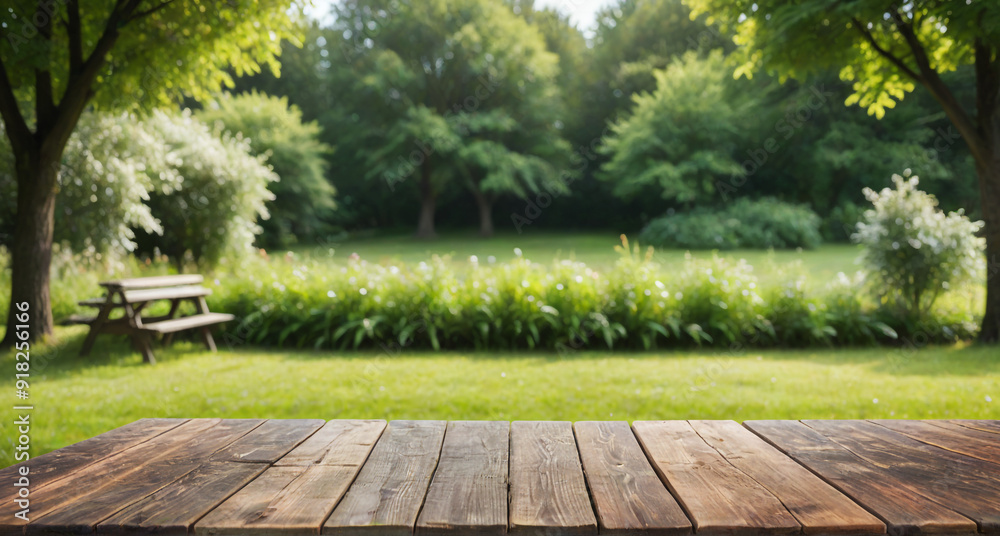 wooden bench in the park wooden bench in the park