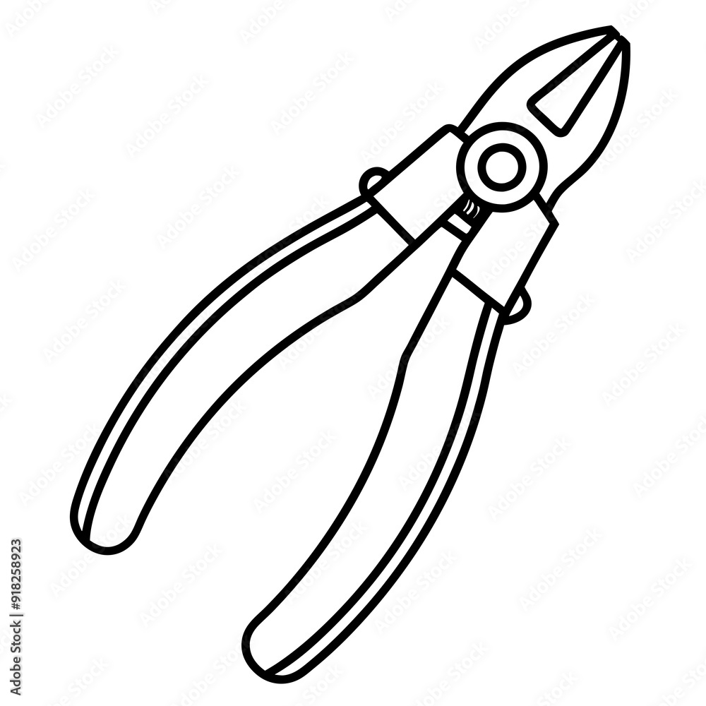 Pliers art vector illustration Pliers art vector illustration