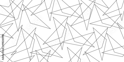 Abstract background with liens and triangles shape on white background. White and golden geometric overlapping rectangle pattern Geometric background soft shadows as patten ..White polygon textured .