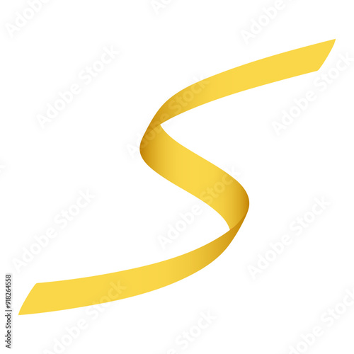 Abstract shape with a diagonal stripe pattern