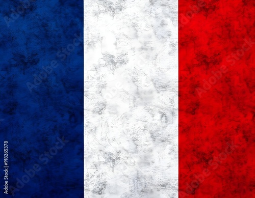 french flag on a grunge texture background create with ai