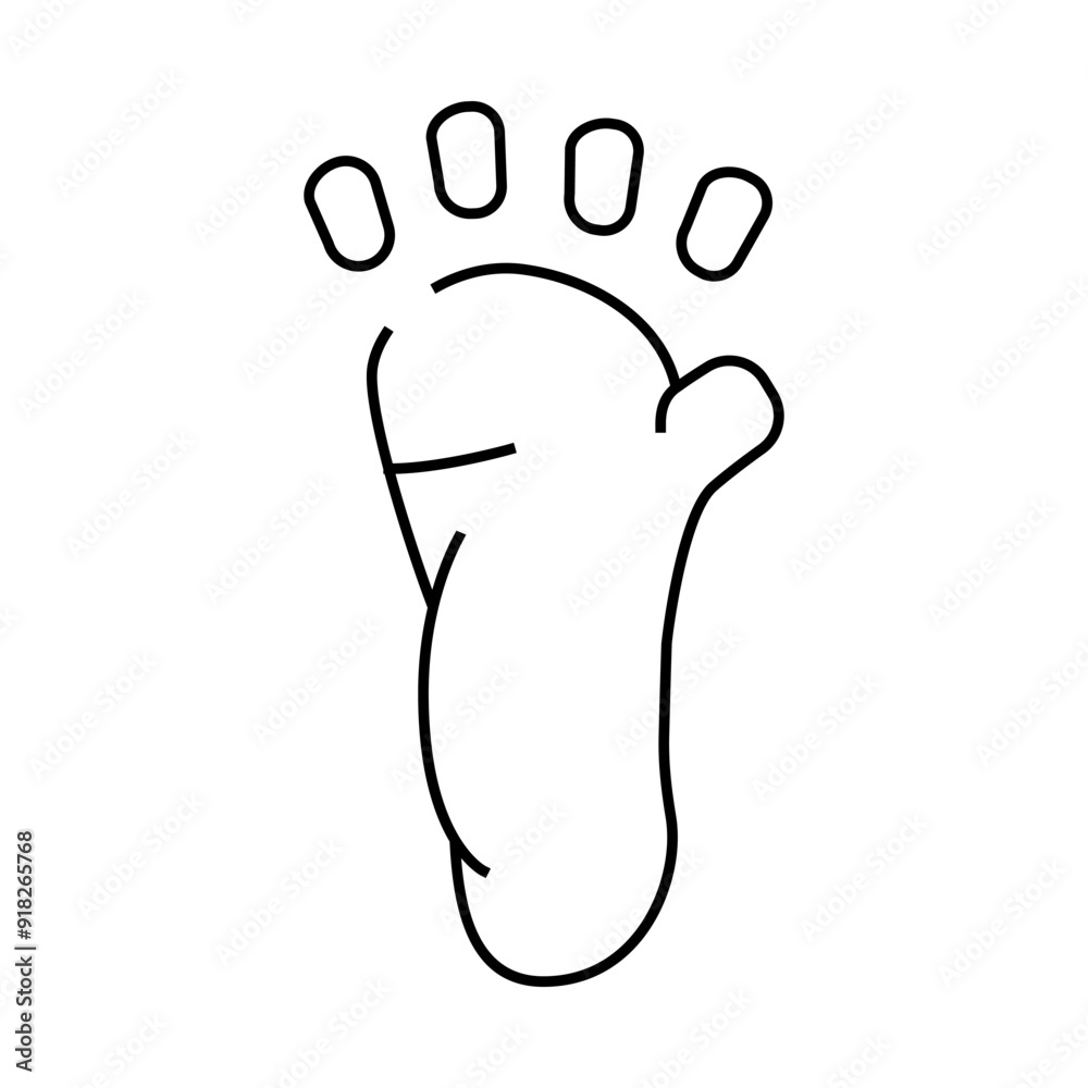 monkey animal hoof print line icon vector. monkey animal hoof print sign. isolated contour symbol black illustration monkey animal hoof print line icon vector. monkey animal hoof print sign. isolated contour symbol black illustration