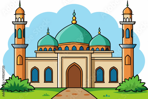 mosque vector illustration