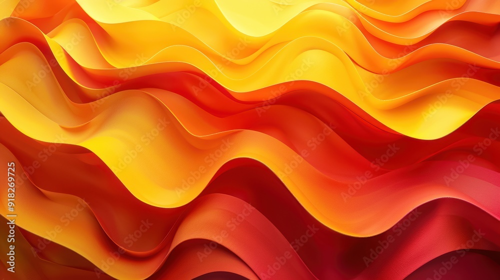 Abstract waves of vibrant red, orange, and yellow hues creating a flowing, dynamic background with a sense of movement and energy. Abstract waves of vibrant red, orange, and yellow hues creating a flowing, dynamic background with a sense of movement and energy.