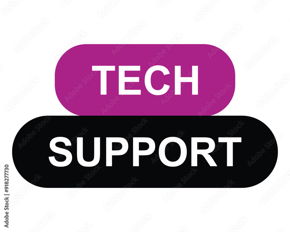 tech support button on white background. tech support button sign tech support button on white background. tech support button sign