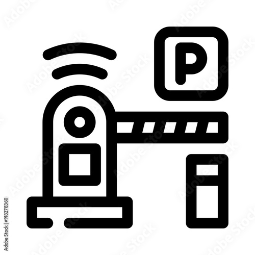 barrier line icon