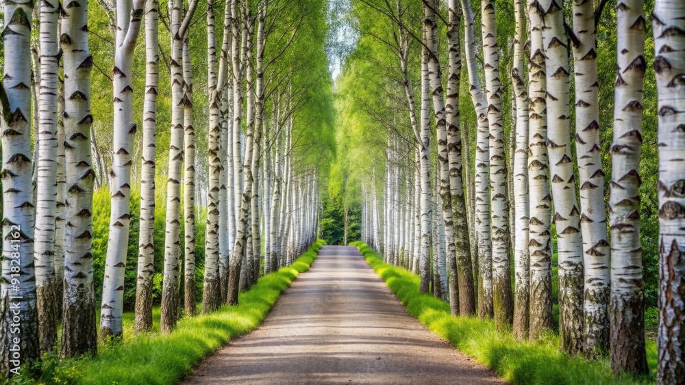 Pathway lined with silver birch trees, trees, path, nature, outdoors, foliage, autumn, beauty, landscape, serene Pathway lined with silver birch trees, trees, path, nature, outdoors, foliage, autumn, beauty, landscape, serene