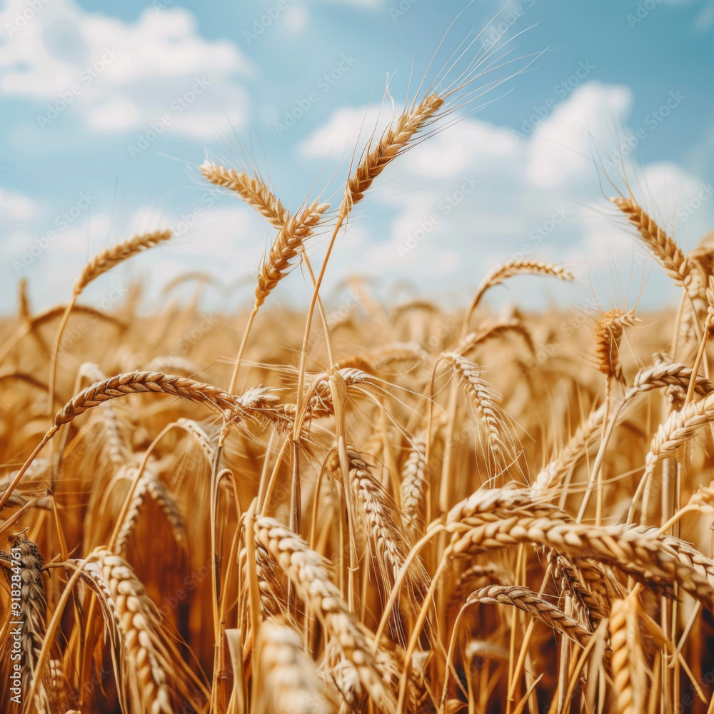 Golden Wheat Stalks Swaying in the Wind Golden Wheat Stalks Swaying in the Wind