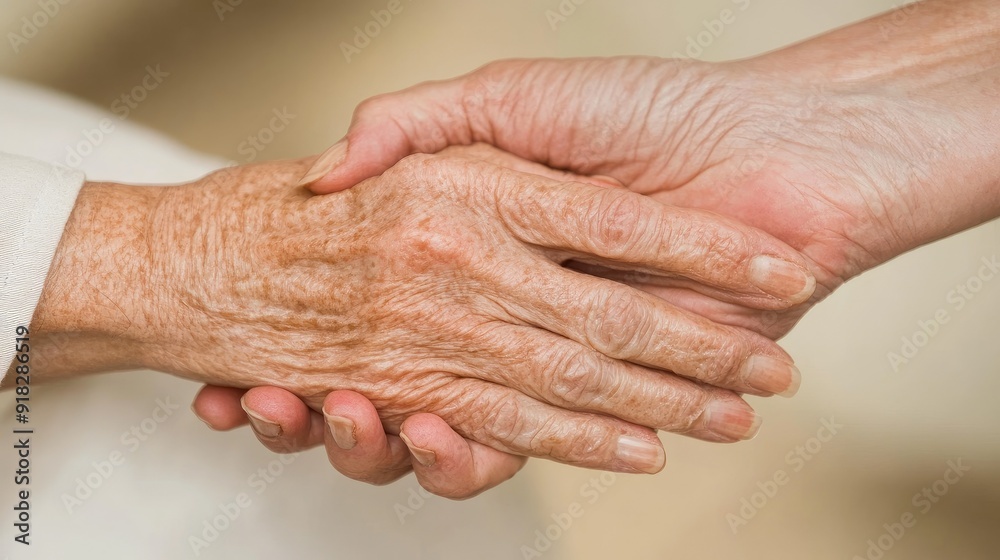 Gentle hands clasped together, symbolizing connection, support, and compassion across generations in a warm, nurturing environment. Gentle hands clasped together, symbolizing connection, support, and compassion across generations in a warm, nurturing environment.