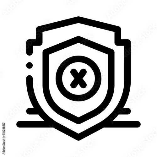 shield line icon