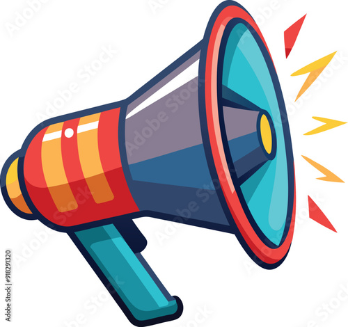 megaphone with loudspeaker