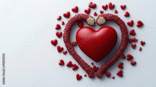 Heart surrounded by arteries showing progressive plaque buildup, symbolizing the systemic impact of atherosclerosis