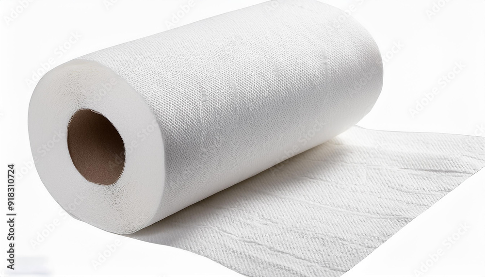 Cutout of a white paper towel roll Cutout of a white paper towel roll