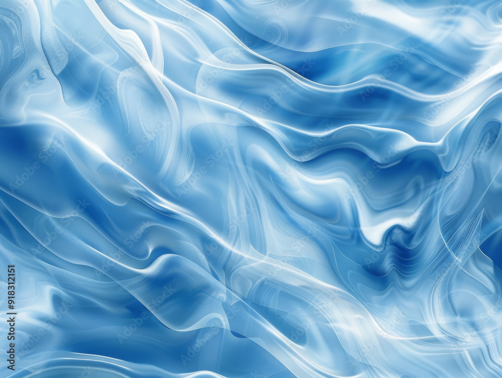 Abstract Blue Swirling Pattern with White Lines Abstract Blue Swirling Pattern with White Lines