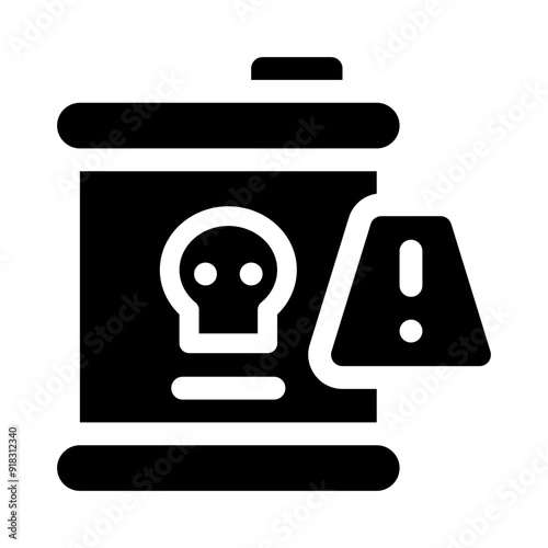 safety glyph icon