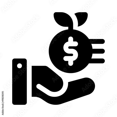 dividend glyph icon