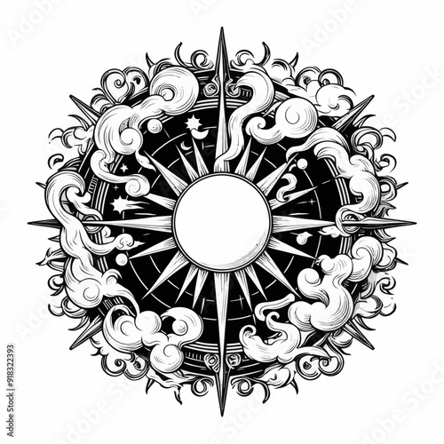 vector of sunrise design 