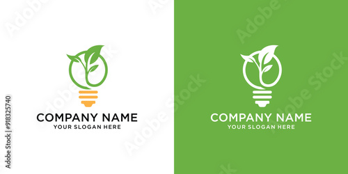 Tree Idea Logo Design Concept, Nature Inspiration Logo Template