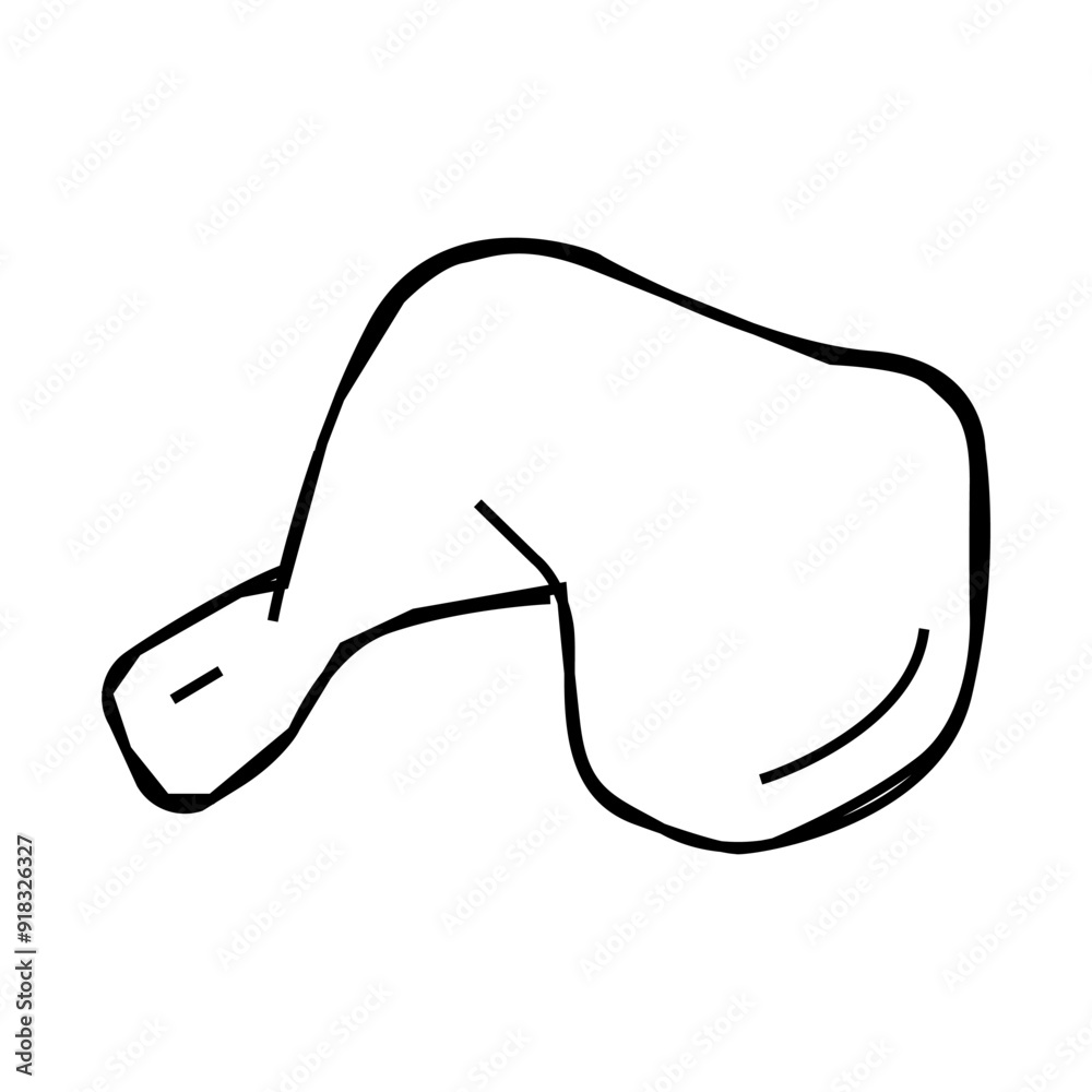 quarter back line icon vector. quarter back sign. isolated contour symbol black illustration