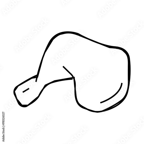 quarter back line icon vector. quarter back sign. isolated contour symbol black illustration