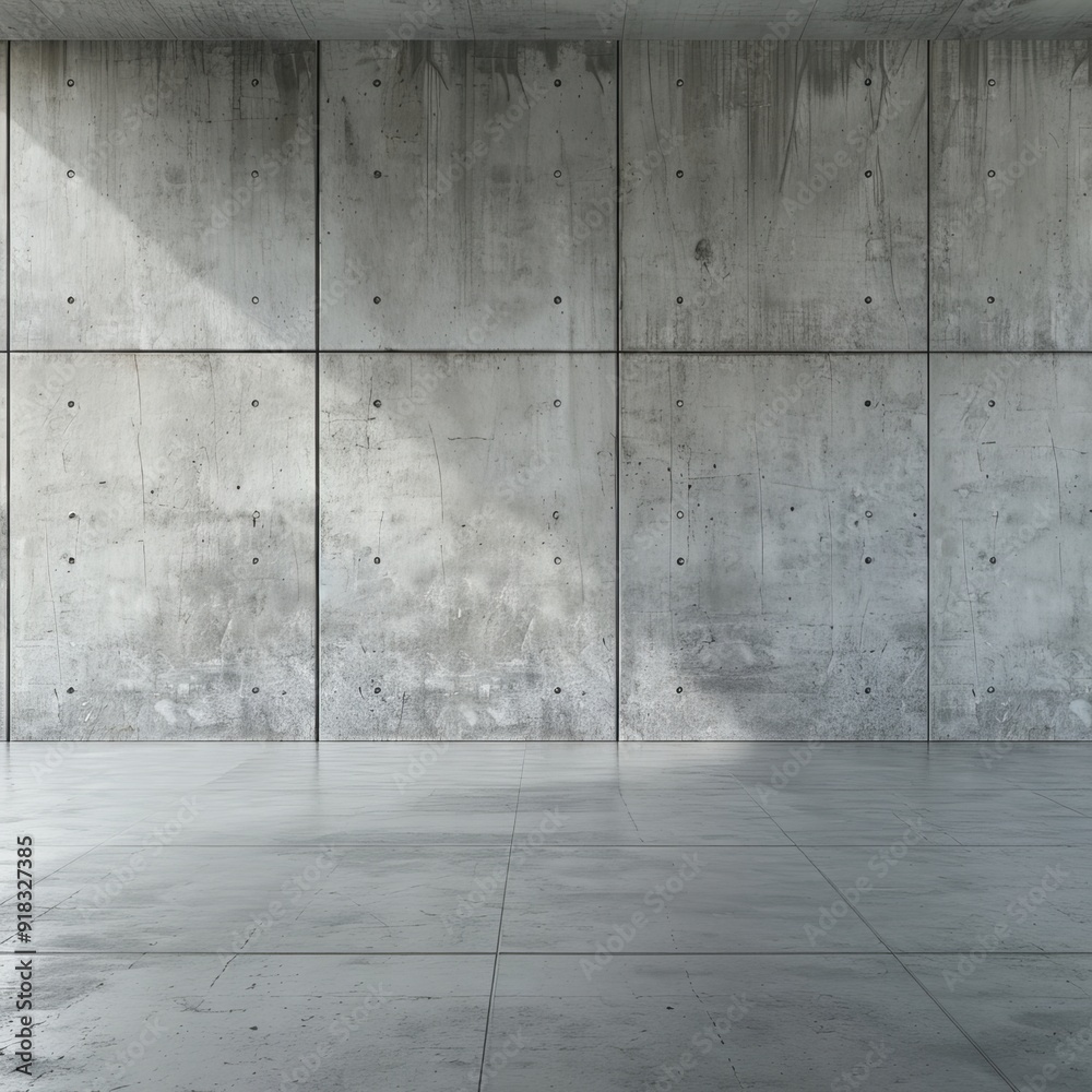 A simple image of an empty room with gray walls and wood floors. Ideal for interior design concepts A simple image of an empty room with gray walls and wood floors. Ideal for interior design concepts