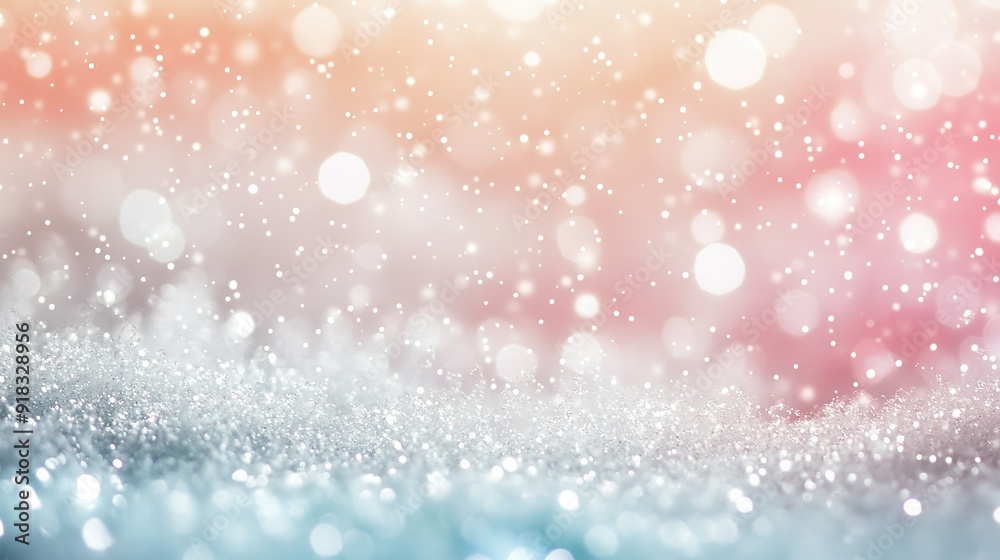Abstract Background with Glittering Texture and Defocused Lights