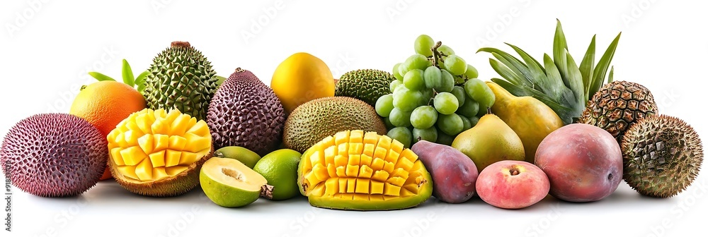 Assortment of Tropical Fruits Photo