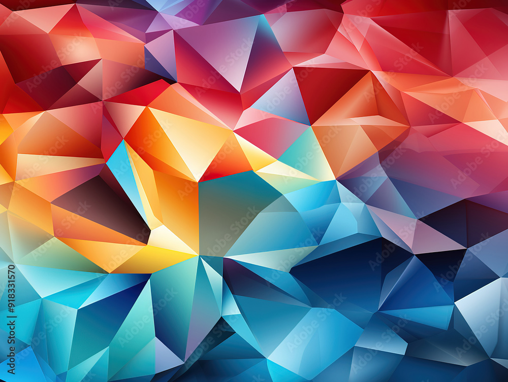 Abstract background with a dark low poly geometric design Abstract background with a dark low poly geometric design