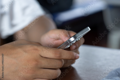 person using mobile phone