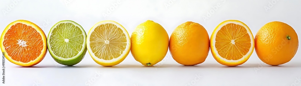 Citrus Fruits Half Sliced Still Life Photography Citrus Fruits Half Sliced Still Life Photography