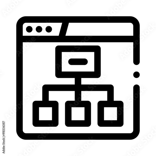 sitemap line icon