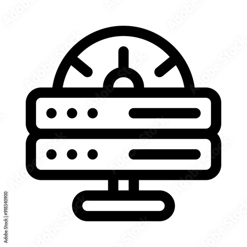 bandwidth line icon