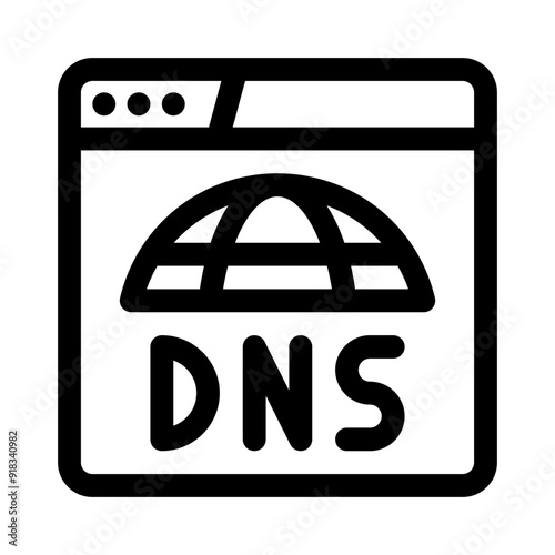 DNS line icon