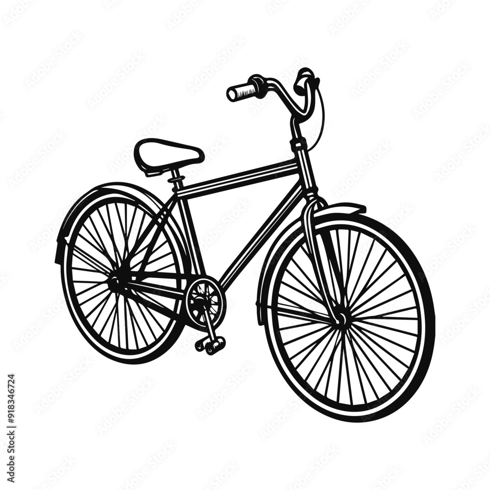 silhouette of a bicycle silhouette of a bicycle
