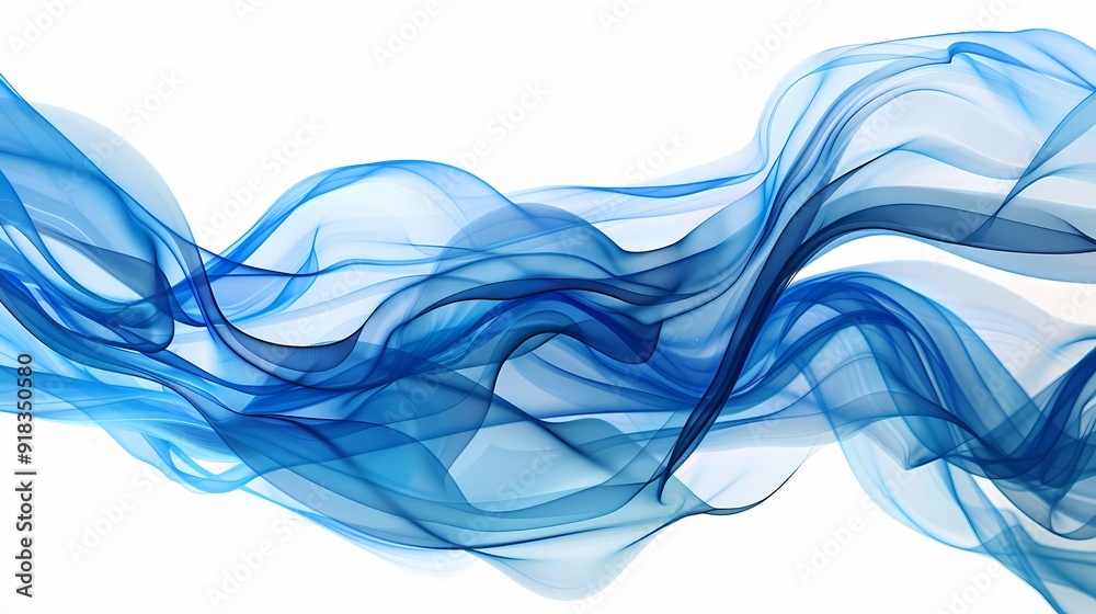 Abstract blue waves create a dynamic and elegant fluid design with smooth motion. Abstract blue waves create a dynamic and elegant fluid design with smooth motion.