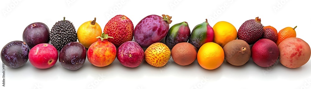 Colorful Tropical Fruits Arrangement - Photo Colorful Tropical Fruits Arrangement - Photo