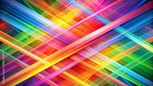 Abstract Colorful Background with Dynamic Intersecting Lines  generative AI
