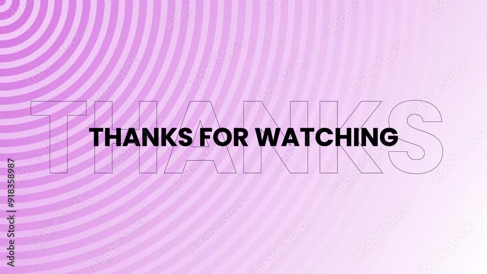 Thanks for watching animation text with wave animation background. Suitable for video end screen or outro youtube Thanks for watching animation text with wave animation background. Suitable for video end screen or outro youtube