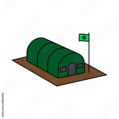 Barrack icon template