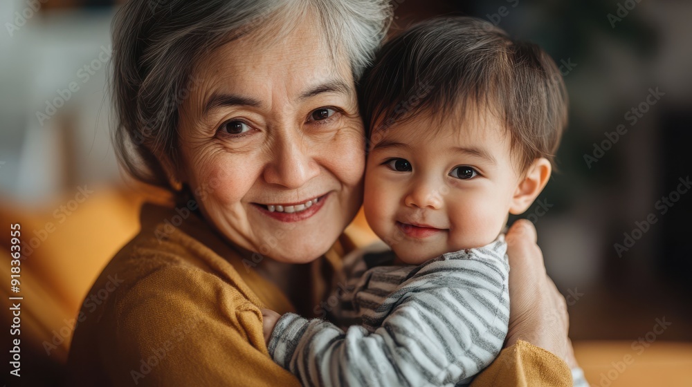 a Picture of a 62 year old woman holding her 2 year old grandchild. a Picture of a 62 year old woman holding her 2 year old grandchild.