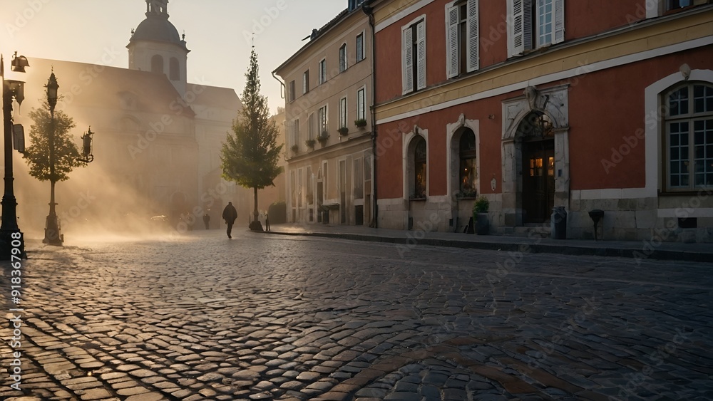Fototapeta premium street in the town
