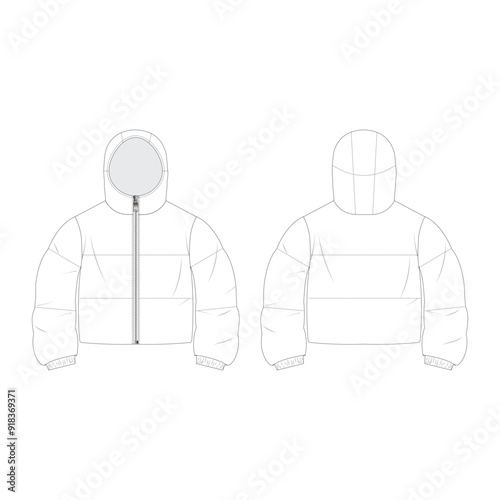 padded jacket template.eps