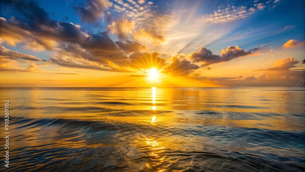 Golden Hour Reflections on a Tranquil Sea Generative AI Golden Hour Reflections on a Tranquil Sea Generative AI