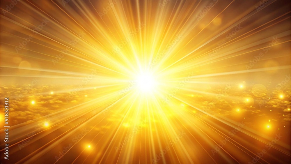 A Captivating Abstract Representation of Sunlight and Warmth  Generative AI