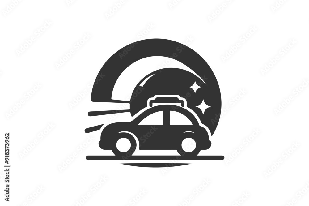Car, vehicle logo icon silhouette illustration or transport logo template design. Car, vehicle logo icon silhouette illustration or transport logo template design.